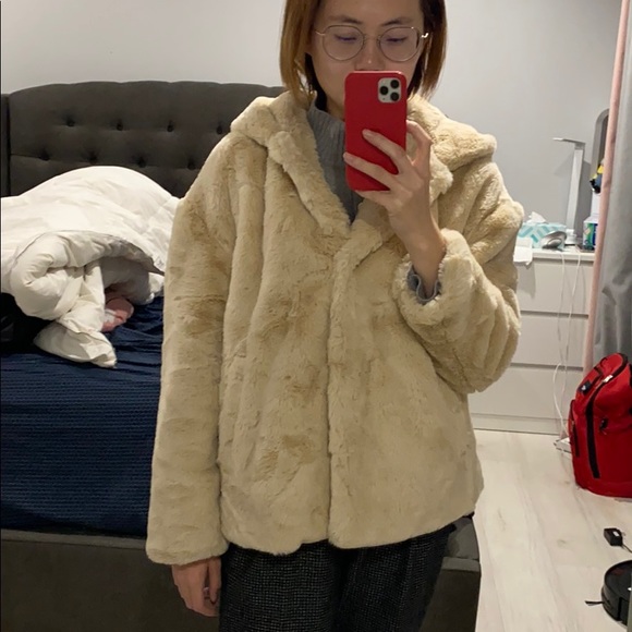 Cropped fleece Zara jacket - Picture 4 of 4